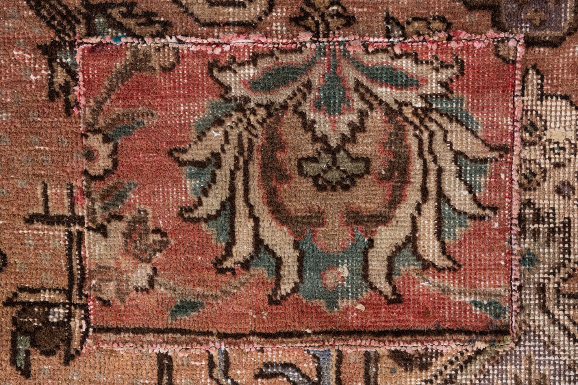 4' 4 x 6' Hand Knotted Ultra Vintage Persian Wool Rug
