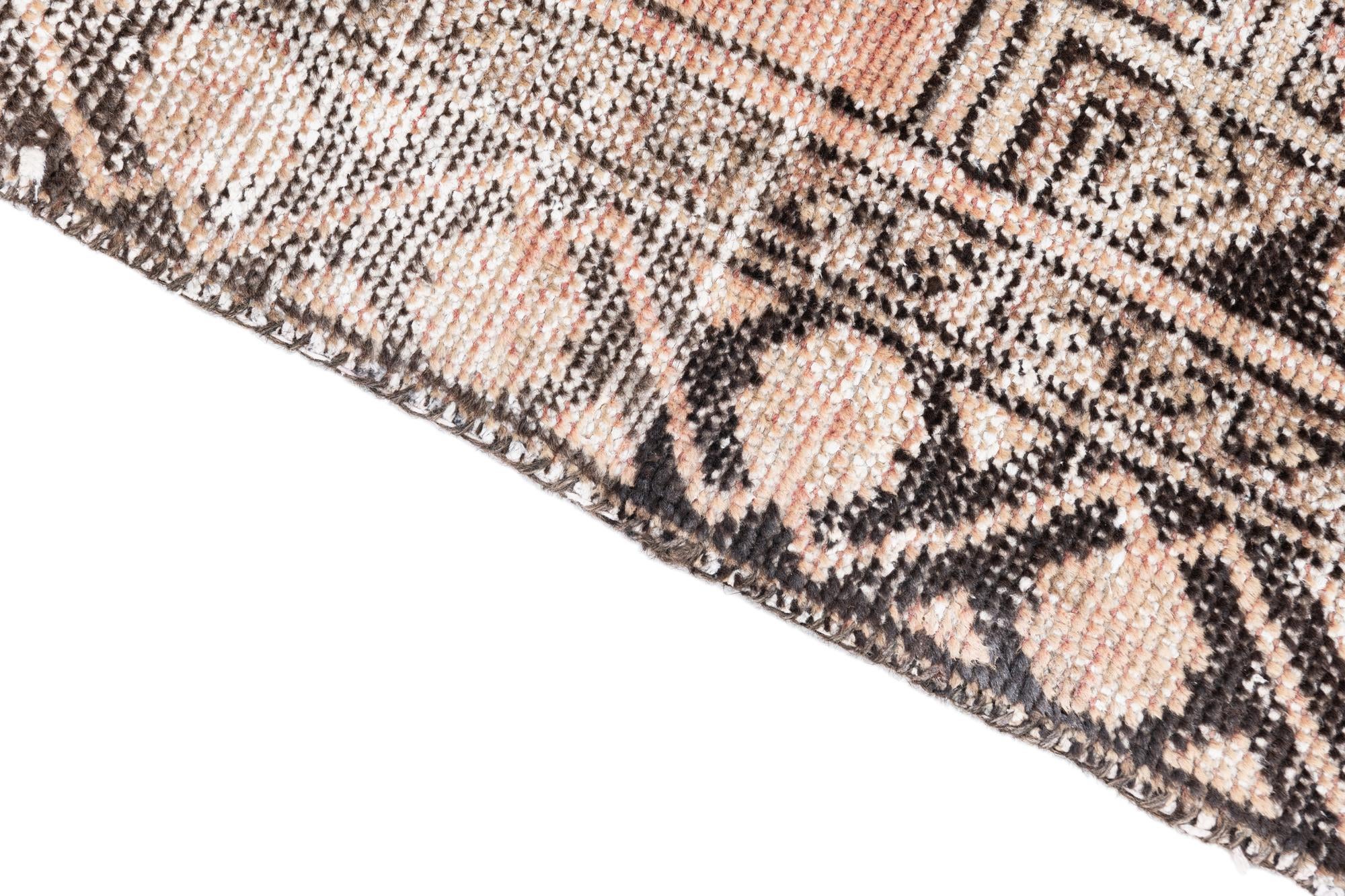 3' 7 x 6' Hand Knotted Ultra Vintage Persian Wool Rug