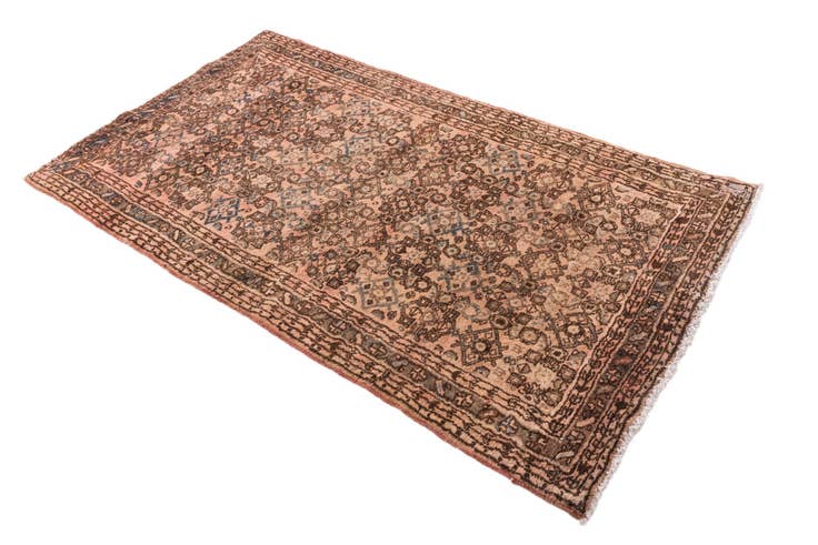 Detailansicht von 105cm x 190cm Handgeknüpft Ultra Vintage Persisch Wolle Teppich