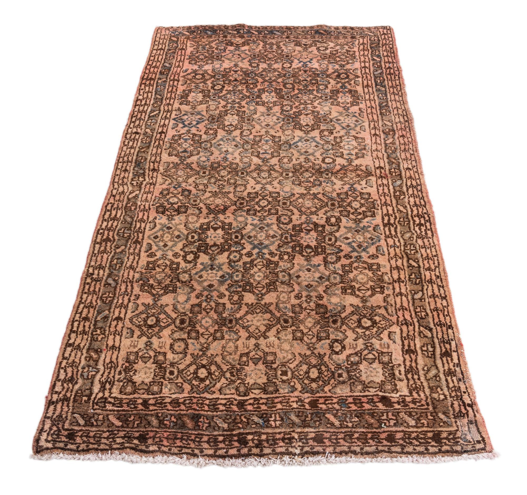 3' 5 x 6' 2 Hand Knotted Ultra Vintage Persian Wool Rug