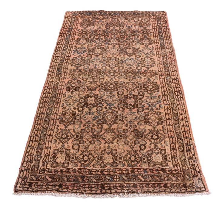 Detailansicht von 105cm x 190cm Handgeknüpft Ultra Vintage Persisch Wolle Teppich