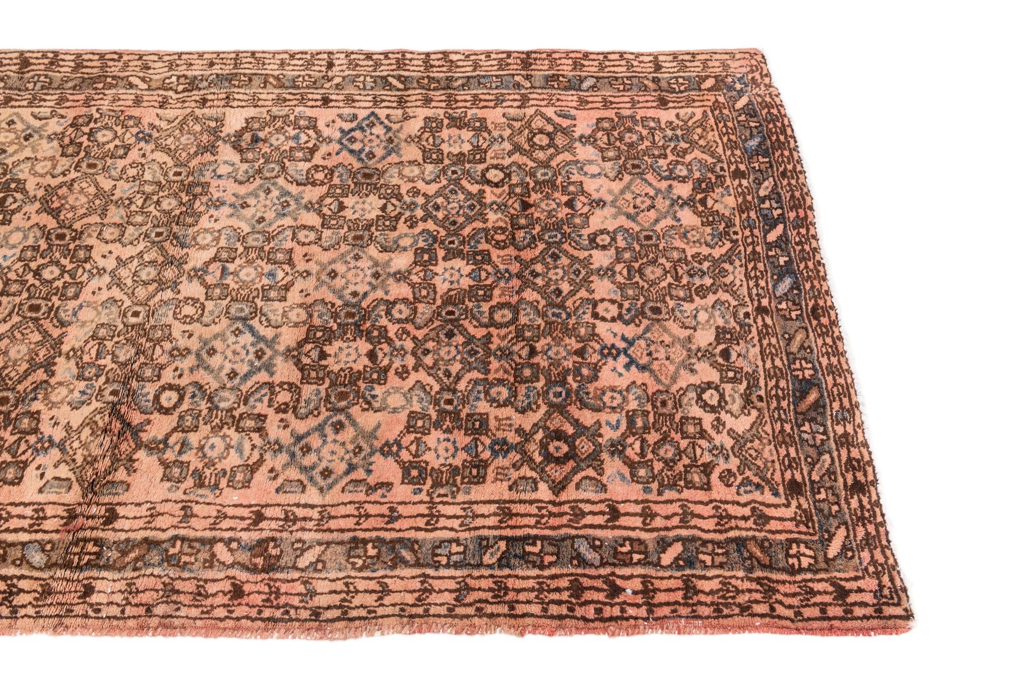 3' 5 x 6' 2 Hand Knotted Ultra Vintage Persian Wool Rug