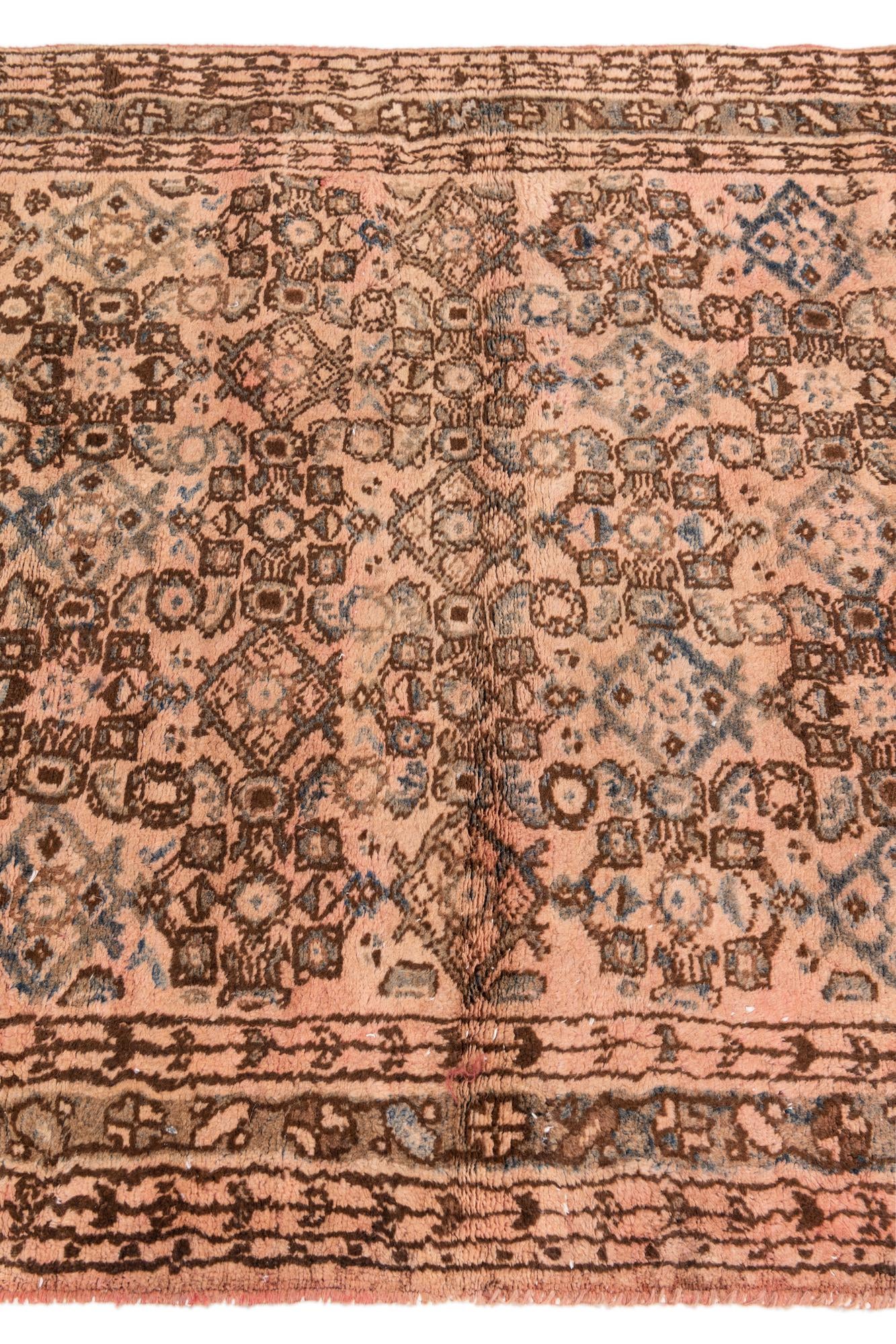 3' 5 x 6' 2 Hand Knotted Ultra Vintage Persian Wool Rug