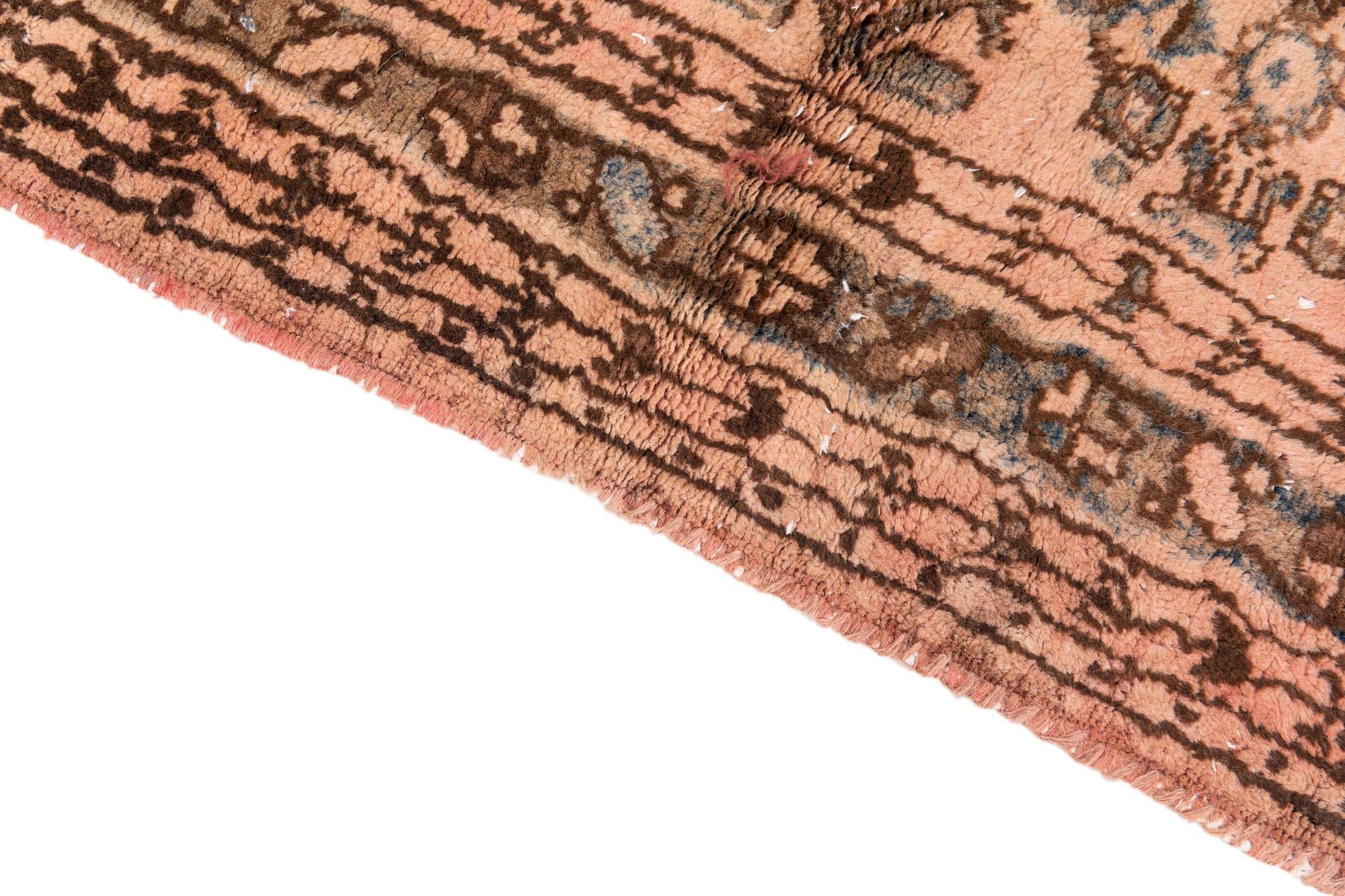 3' 5 x 6' 2 Hand Knotted Ultra Vintage Persian Wool Rug