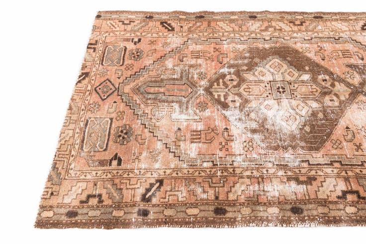 Detail image of 4' x 6' Hand Knotted Ultra Vintage Persian Wool Rug
