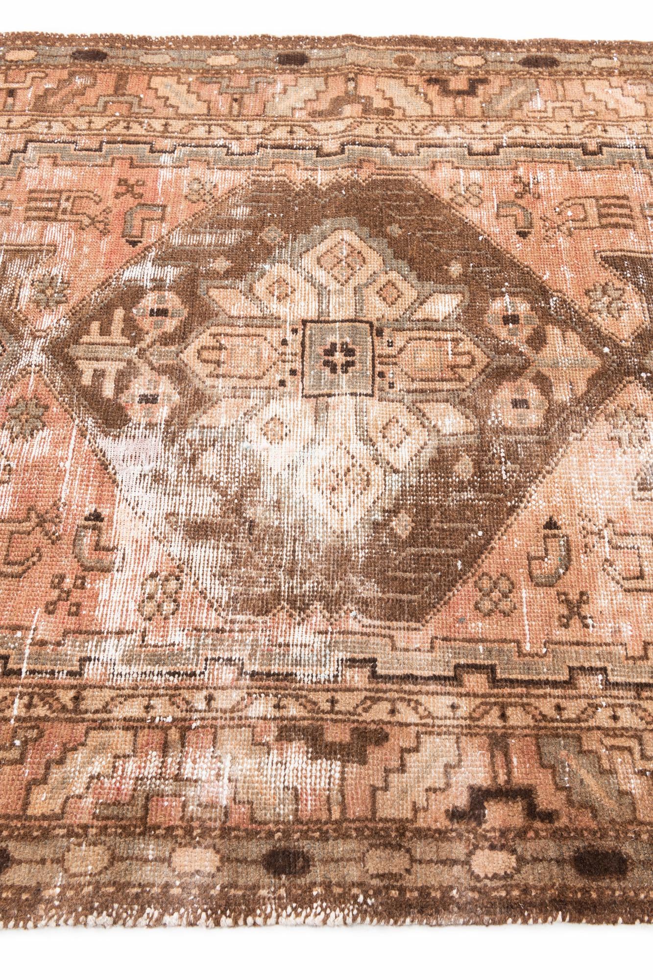 4' x 6' Hand Knotted Ultra Vintage Persian Wool Rug
