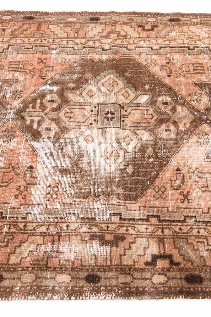 4' x 6' Hand Knotted Ultra Vintage Persian Wool Rug