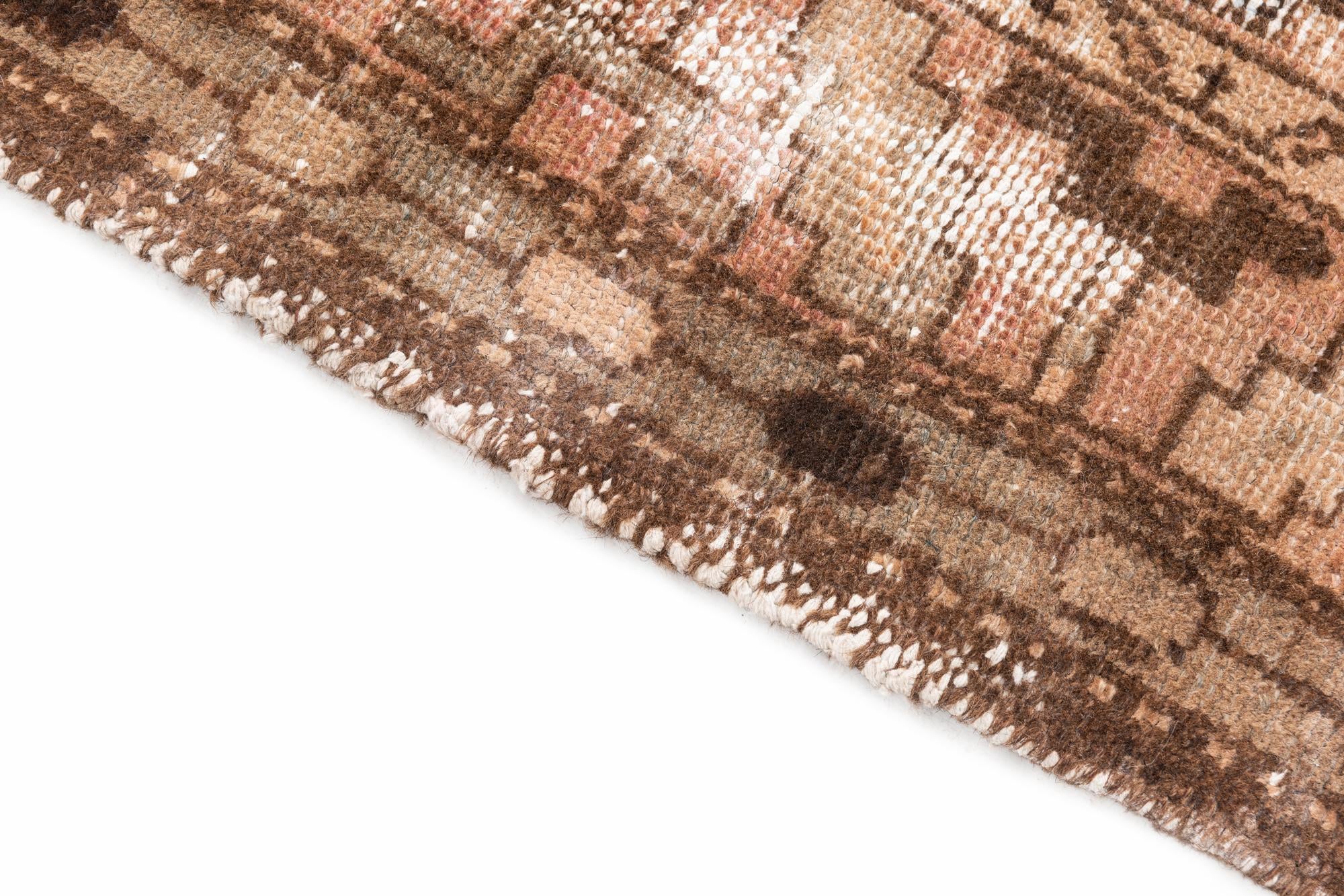 4' x 6' Hand Knotted Ultra Vintage Persian Wool Rug