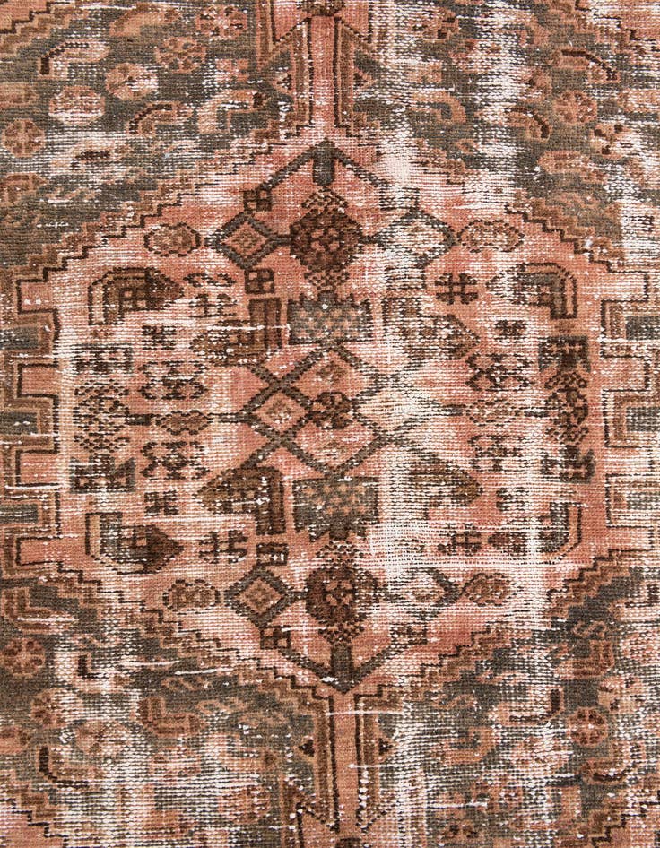 Detail image of 4' 1 x 6' 2  Hand Knotted Ultra Vintage Persian Wool Rug
