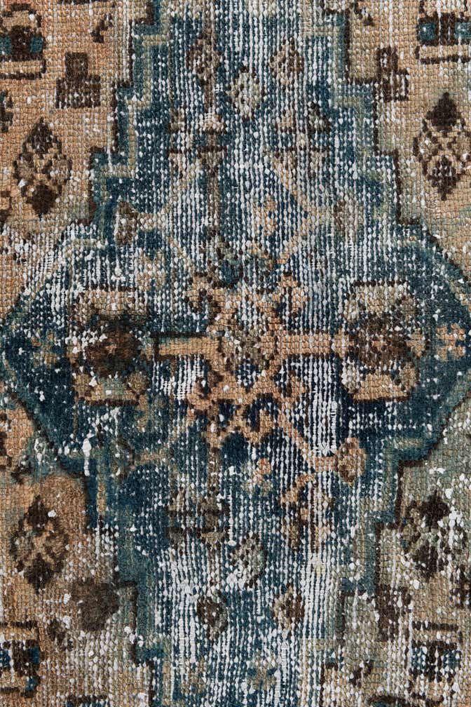 4' 1 x 6' Hand Knotted Ultra Vintage Persian Wool Rug