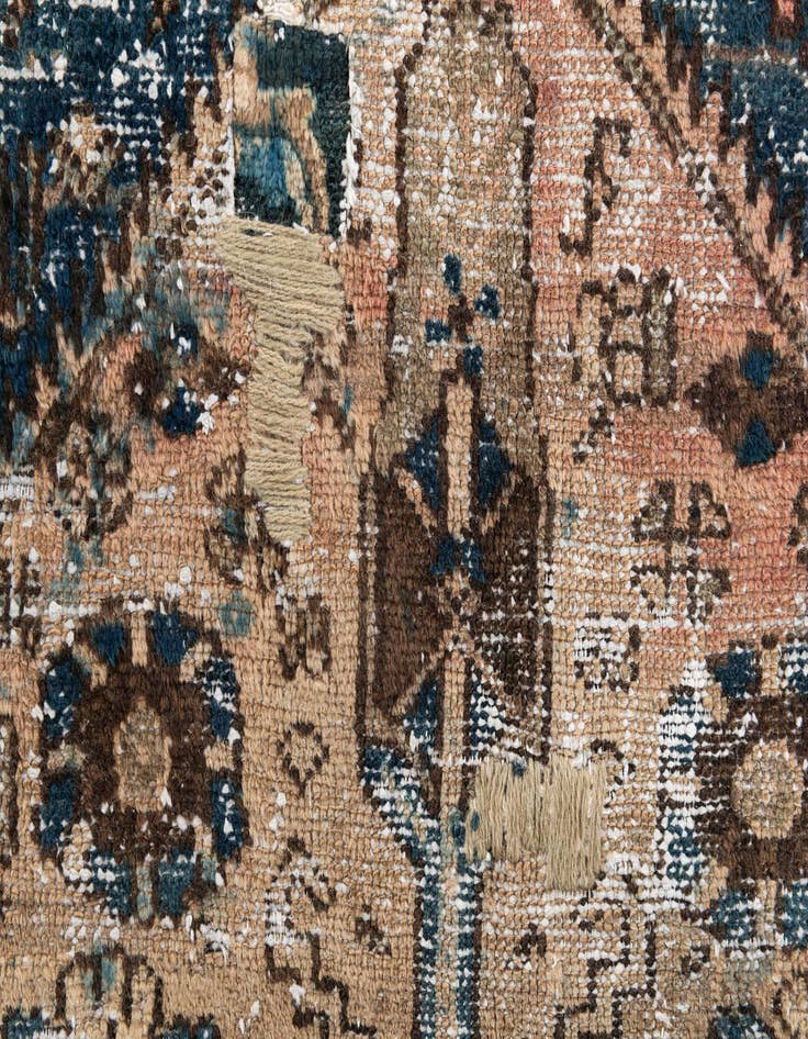 Detail image of 4' 1 x 6'  Hand Knotted Ultra Vintage Persian Wool Rug