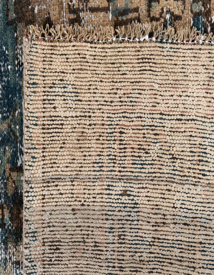 Detail image of 4' 1 x 6'  Hand Knotted Ultra Vintage Persian Wool Rug