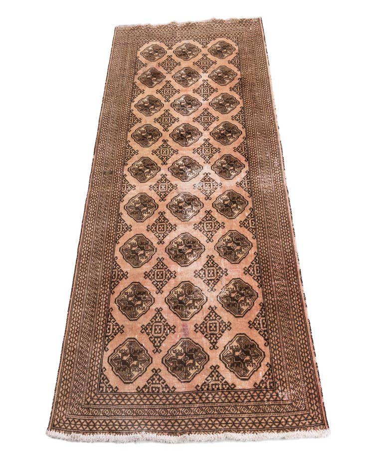 Detail image of 4' 4 x 6' 1  Hand Knotted Ultra Vintage Persian Wool Rug