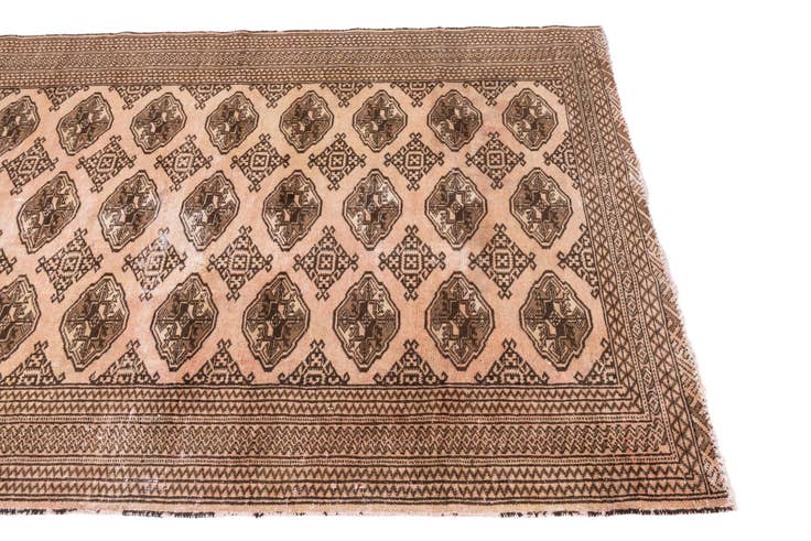 Detailfoto van 130cm x 185cm Handgeknoopt Ultra Vintage Perzisch Wol Vloerkleed