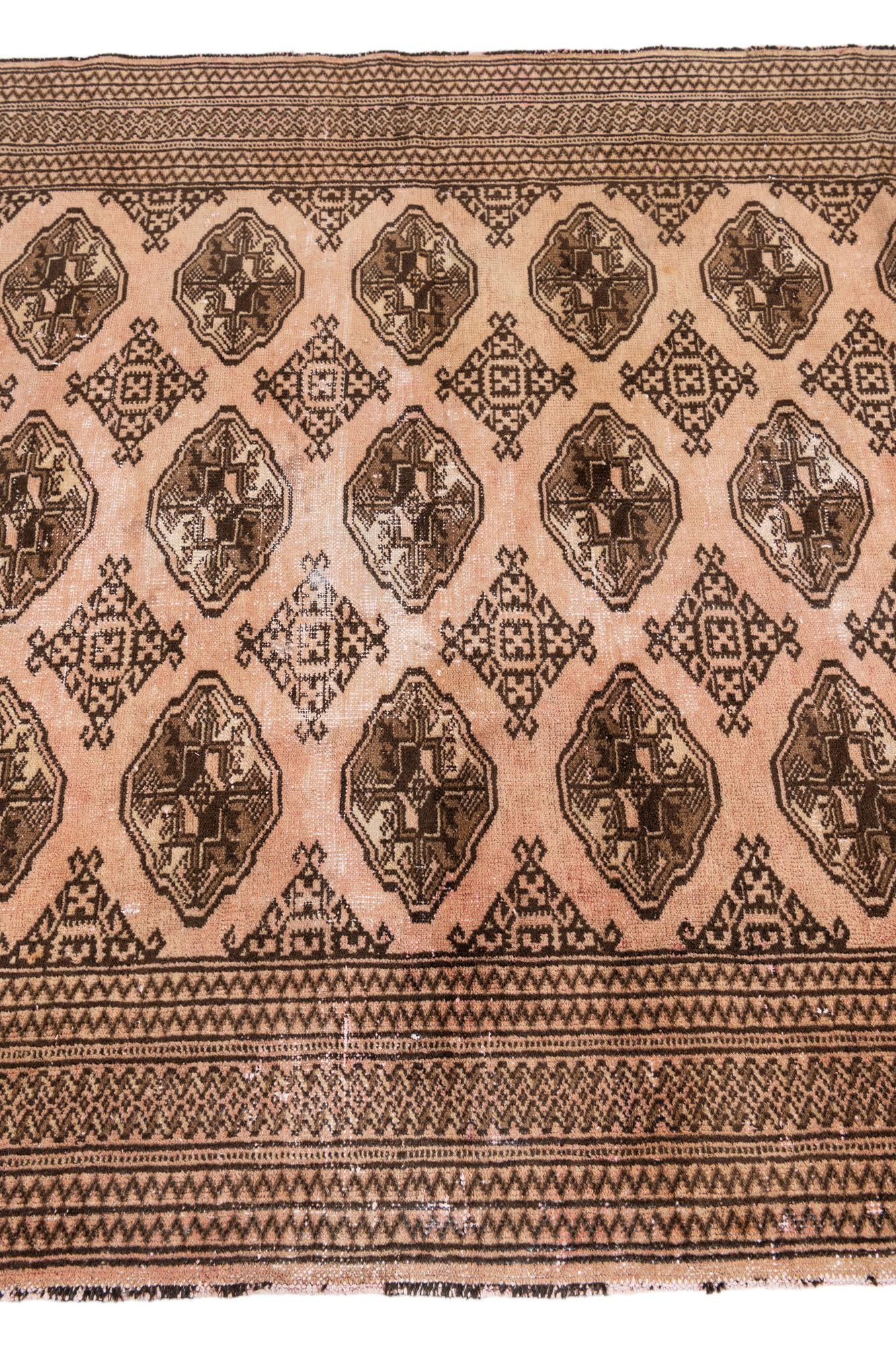 4' 4 x 6' 1 Hand Knotted Ultra Vintage Persian Wool Rug