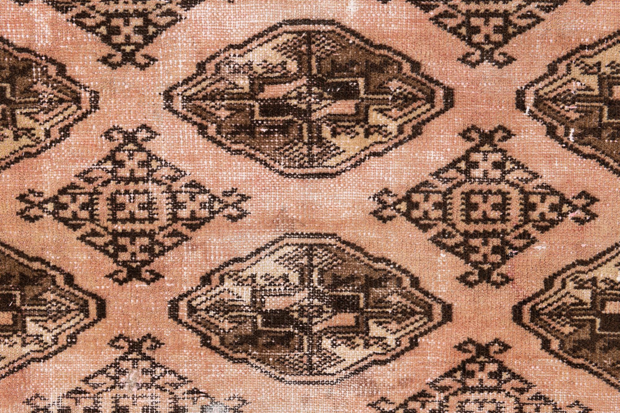 4' 4 x 6' 1 Hand Knotted Ultra Vintage Persian Wool Rug
