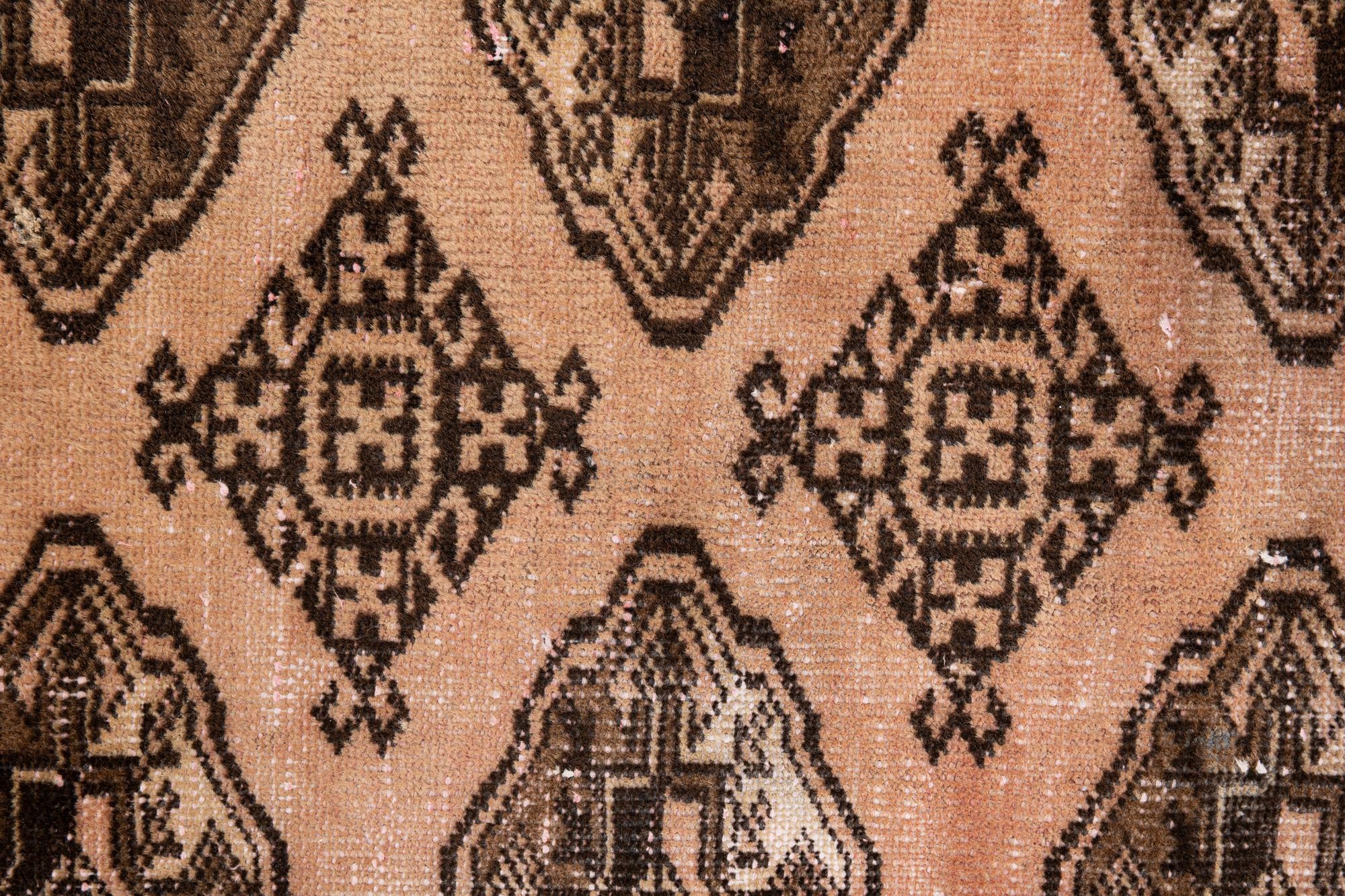 4' 4 x 6' 1 Hand Knotted Ultra Vintage Persian Wool Rug