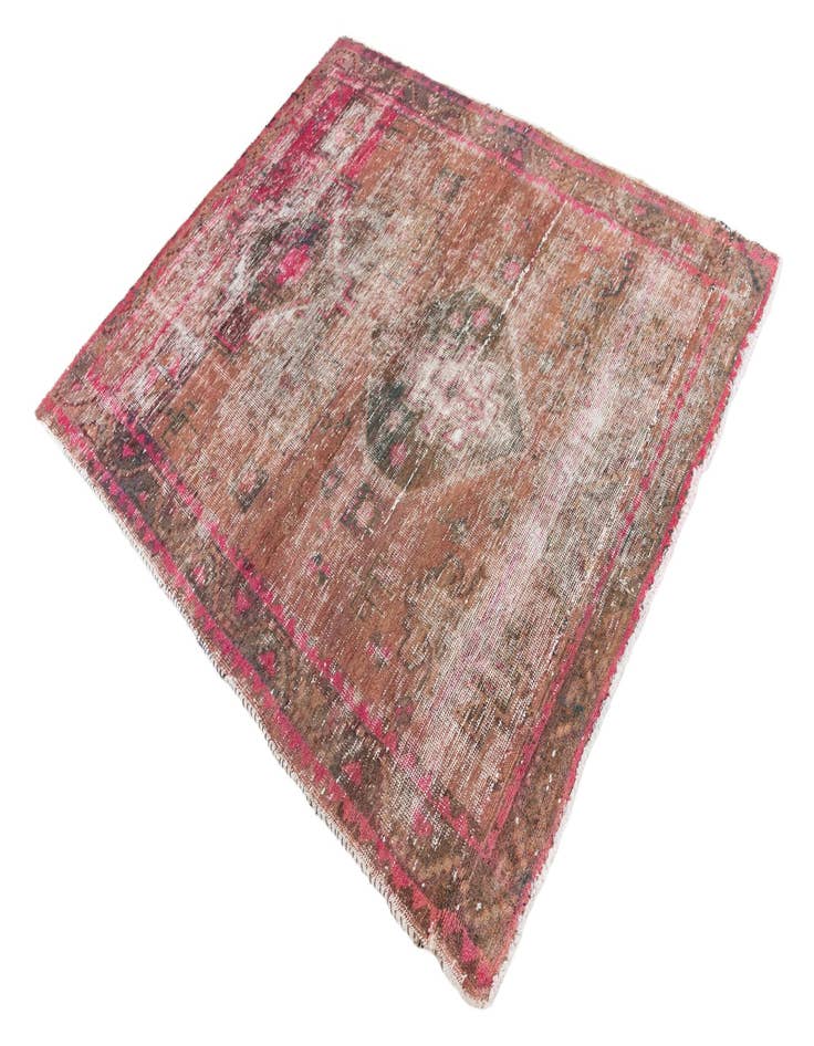 Detail image of 5' x 6'  Hand Knotted Ultra Vintage Persian Wool Rug