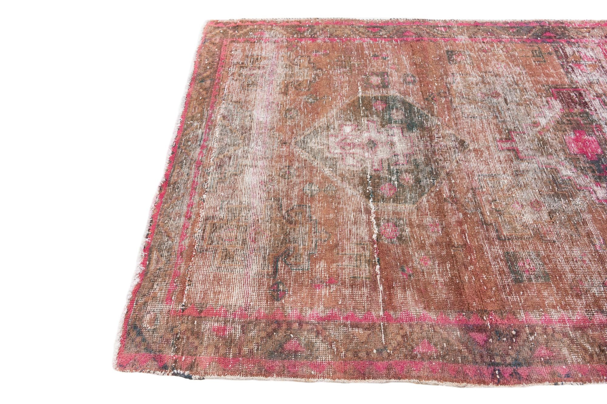 5' x 6' Hand Knotted Ultra Vintage Persian Wool Rug