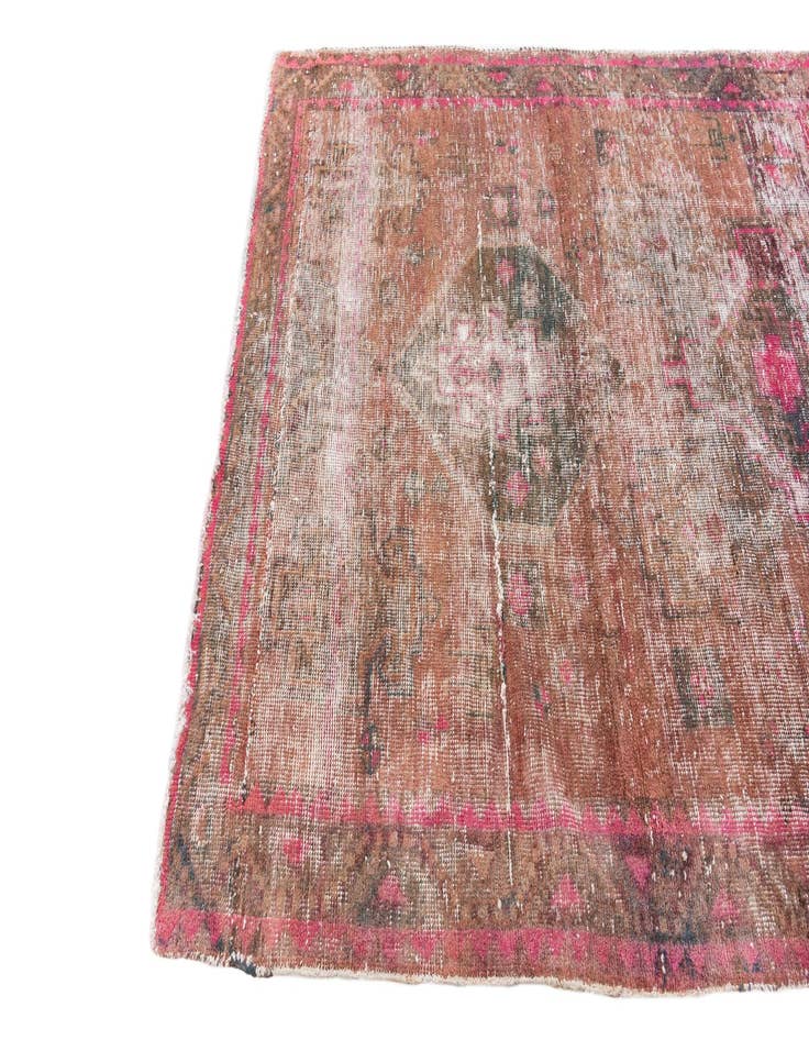 Detail image of 5' x 6'  Hand Knotted Ultra Vintage Persian Wool Rug