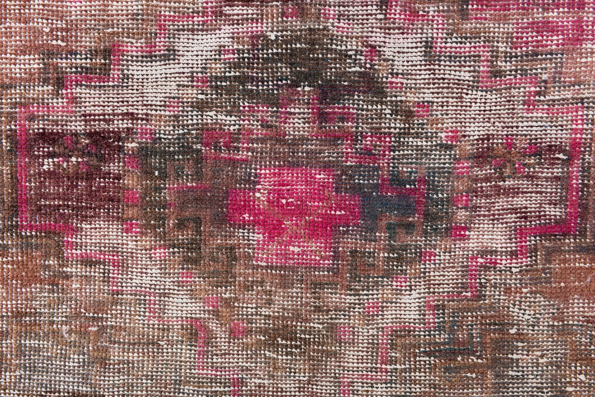 5' x 6' Hand Knotted Ultra Vintage Persian Wool Rug