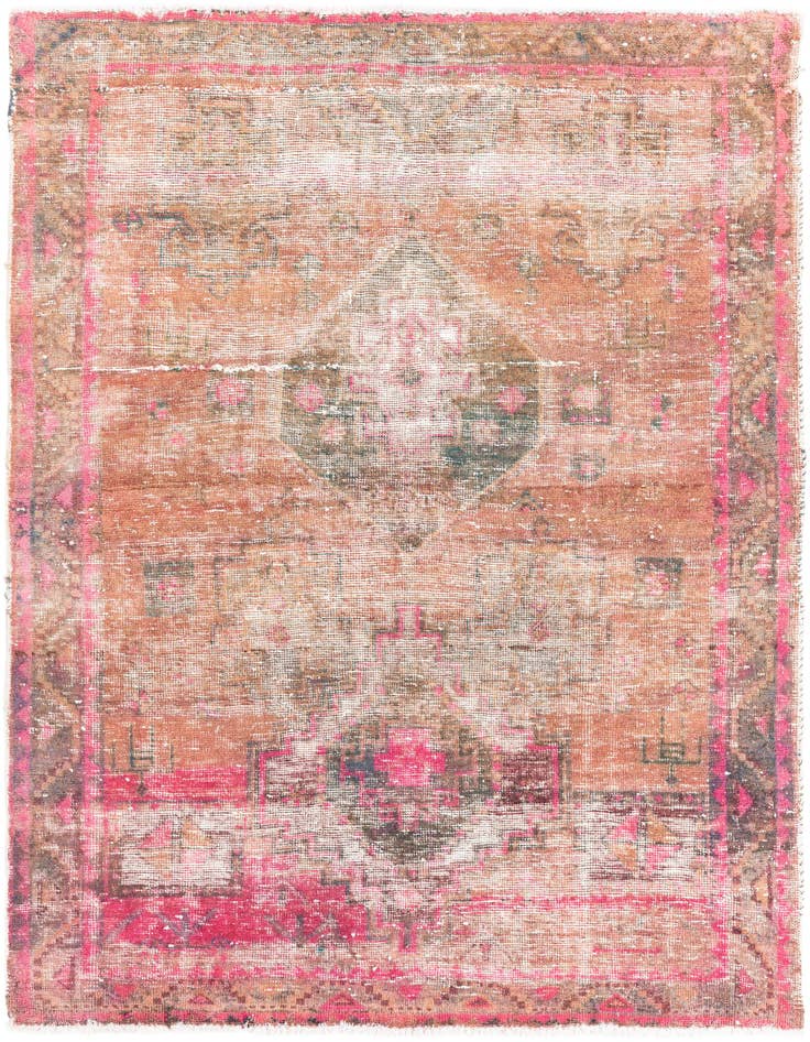 Detail image of 5' x 6' Hand Knotted Ultra Vintage Persian Wool Rug