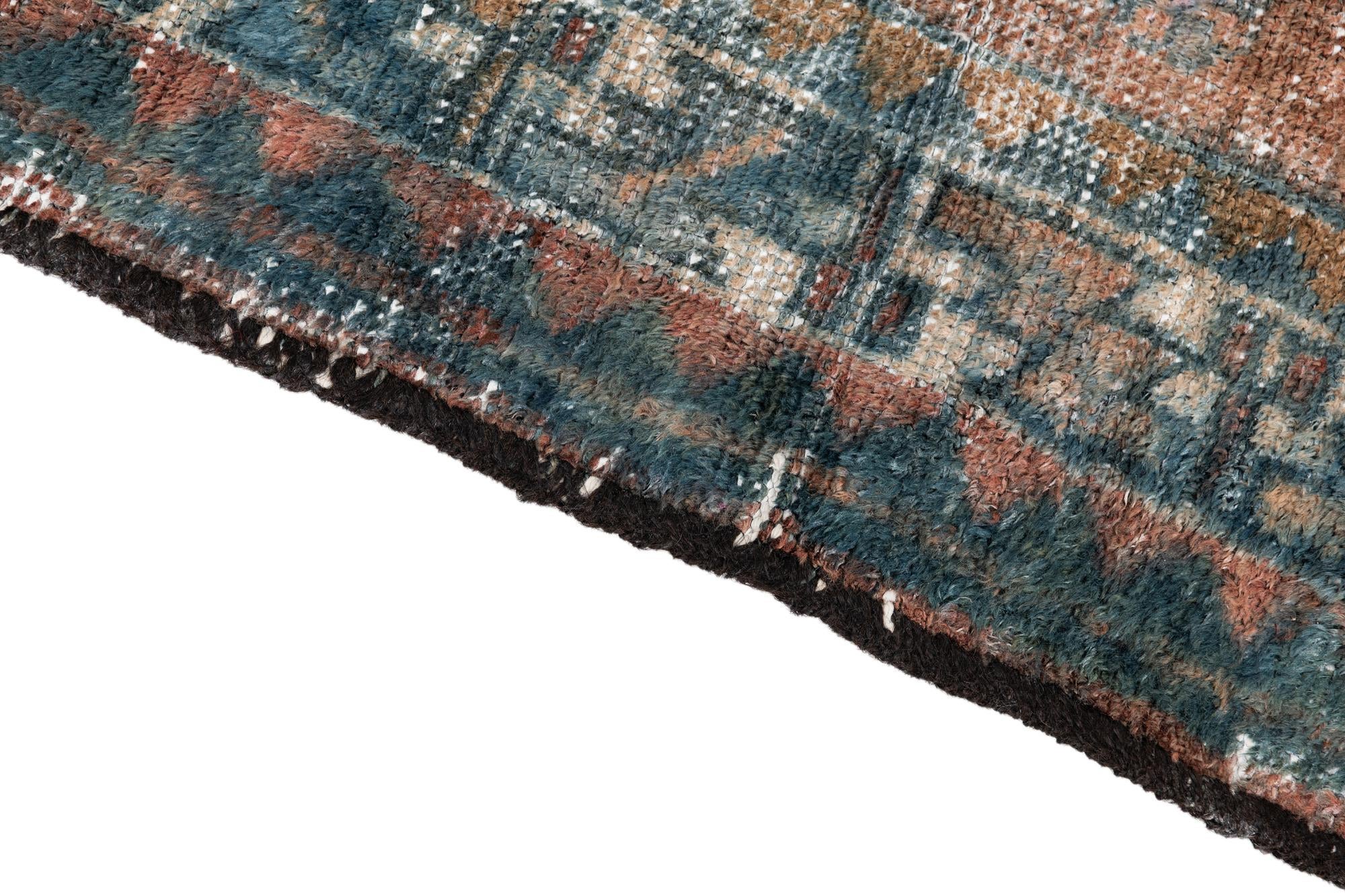 4' x 6' 7 Hand Knotted Ultra Vintage Persian Wool Rug