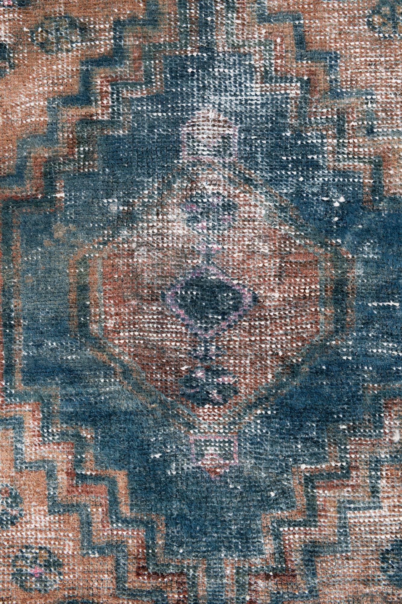 4' x 6' 7 Hand Knotted Ultra Vintage Persian Wool Rug