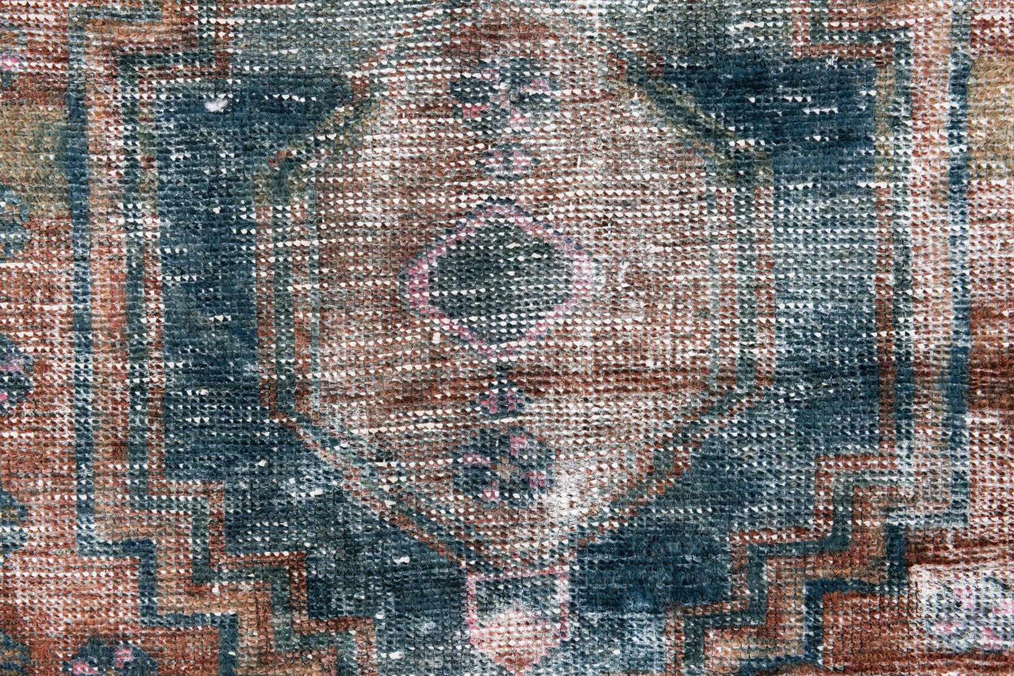 4' x 6' 7 Hand Knotted Ultra Vintage Persian Wool Rug