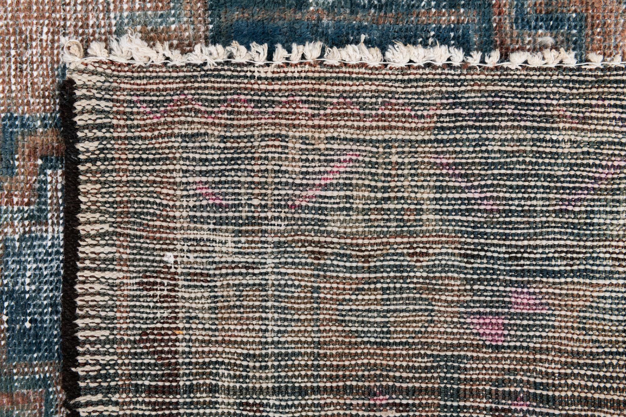 4' x 6' 7 Hand Knotted Ultra Vintage Persian Wool Rug