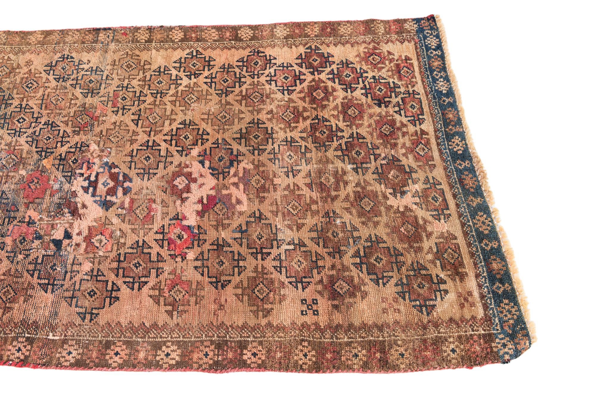3' 1 x 5' 5 Hand Knotted Ultra Vintage Persian Wool Rug