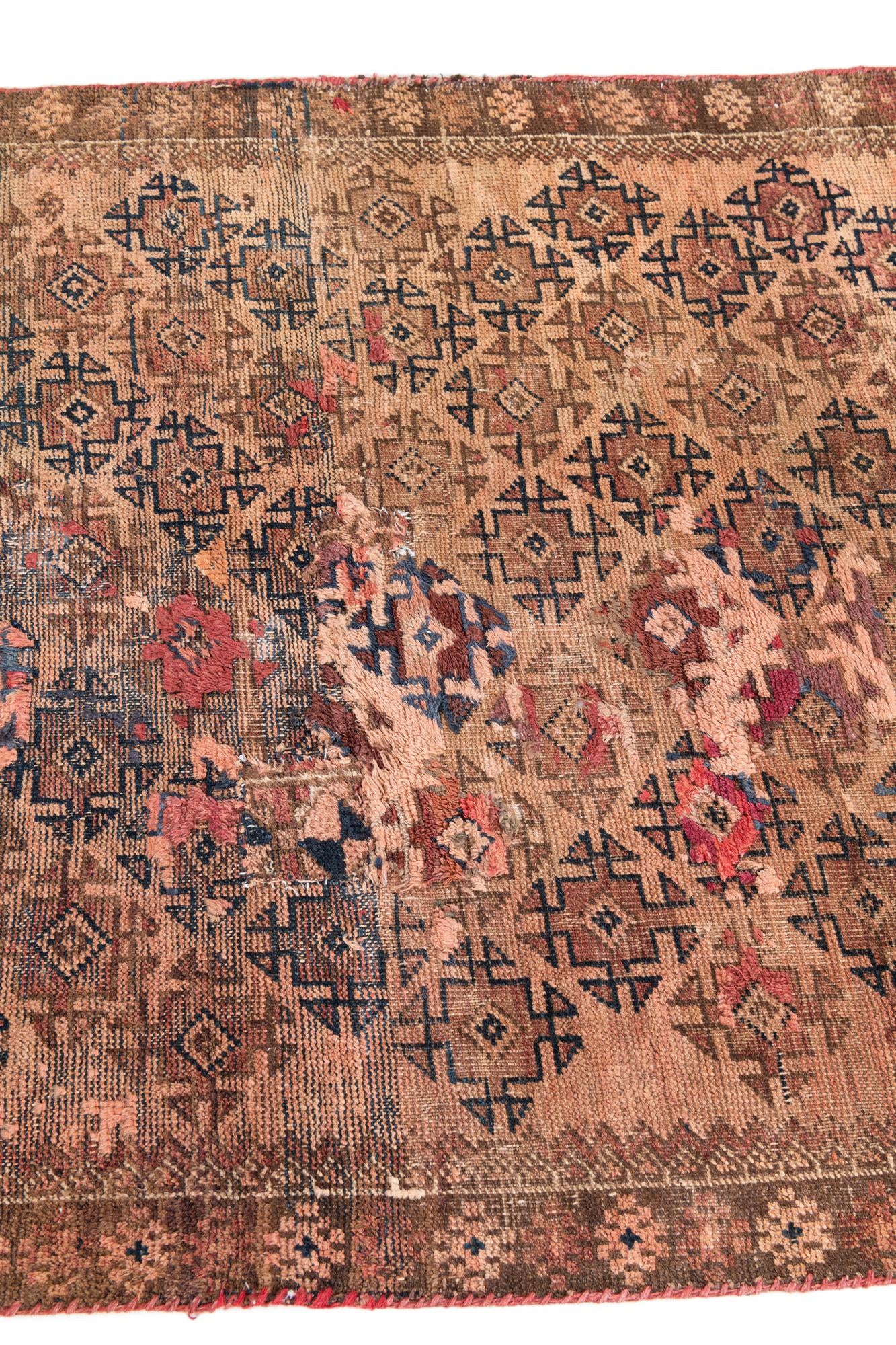 3' 1 x 5' 5 Hand Knotted Ultra Vintage Persian Wool Rug