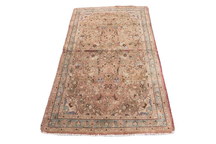 Detail image of 3' 6 x 6' Hand Knotted Ultra Vintage Persian Wool Rug