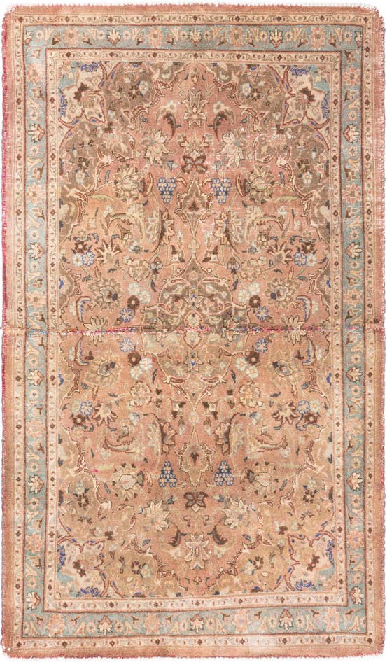 Detail image of 3' 6 x 6' Hand Knotted Ultra Vintage Persian Wool Rug