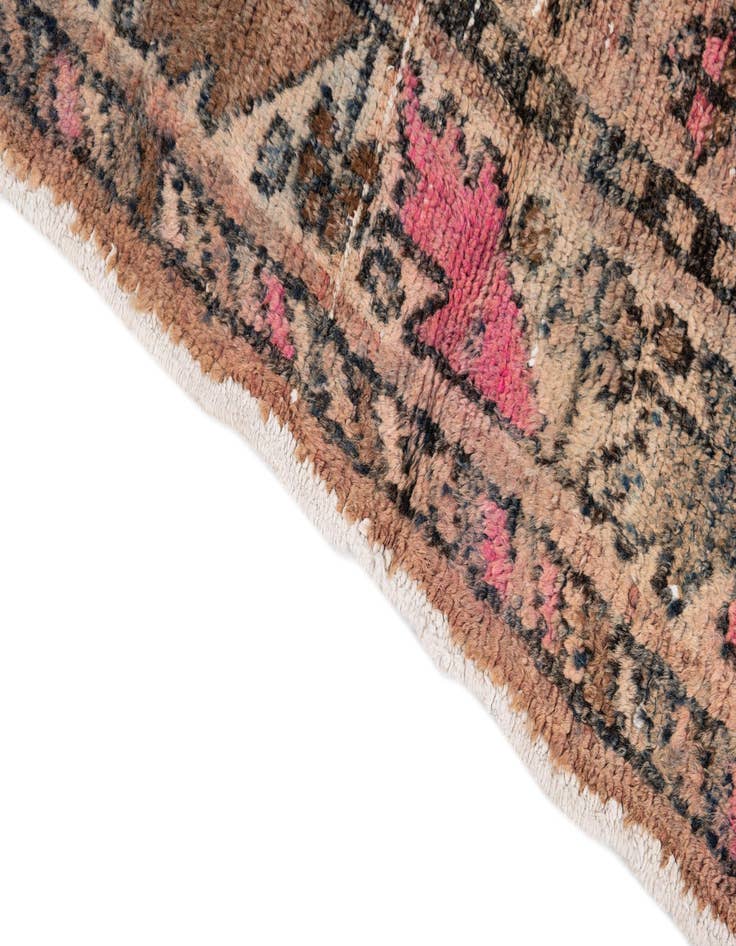 Detail image of 4' 2 x 7' 4  Hand Knotted Ultra Vintage Persian Wool Rug