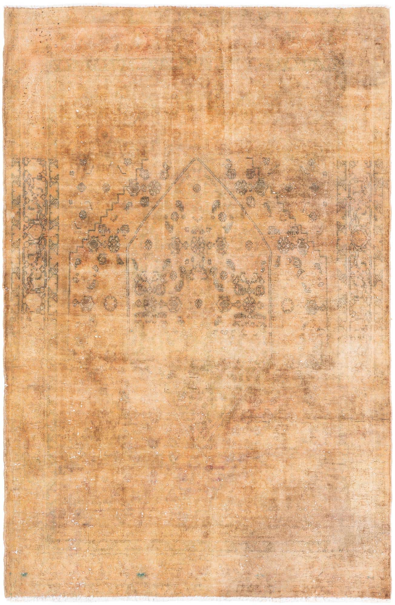3' 5 x 5' Hand Knotted Ultra Vintage Persian Wool Rug