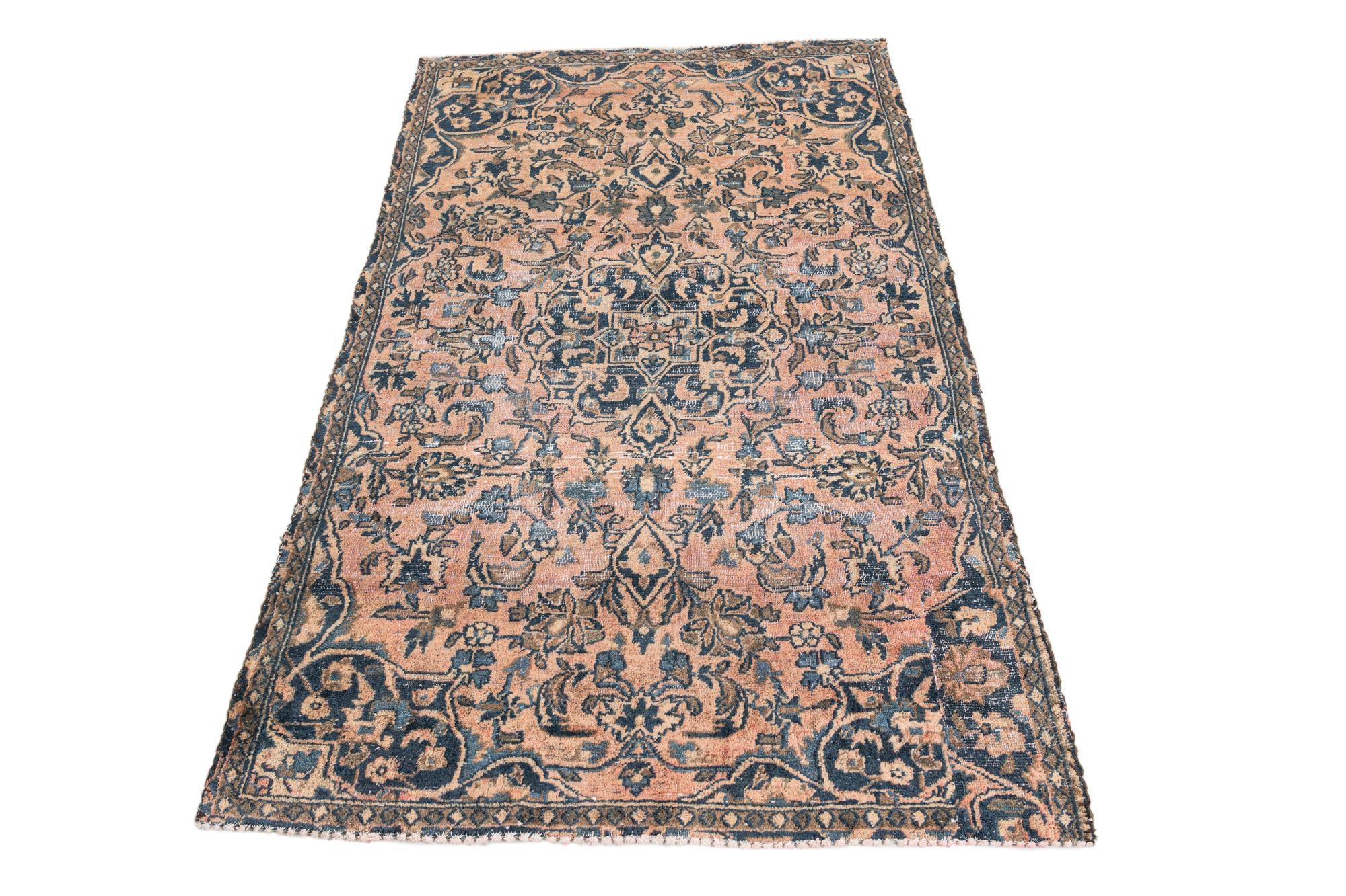 3' 3 x 5' 5 Hand Knotted Ultra Vintage Persian Wool Rug