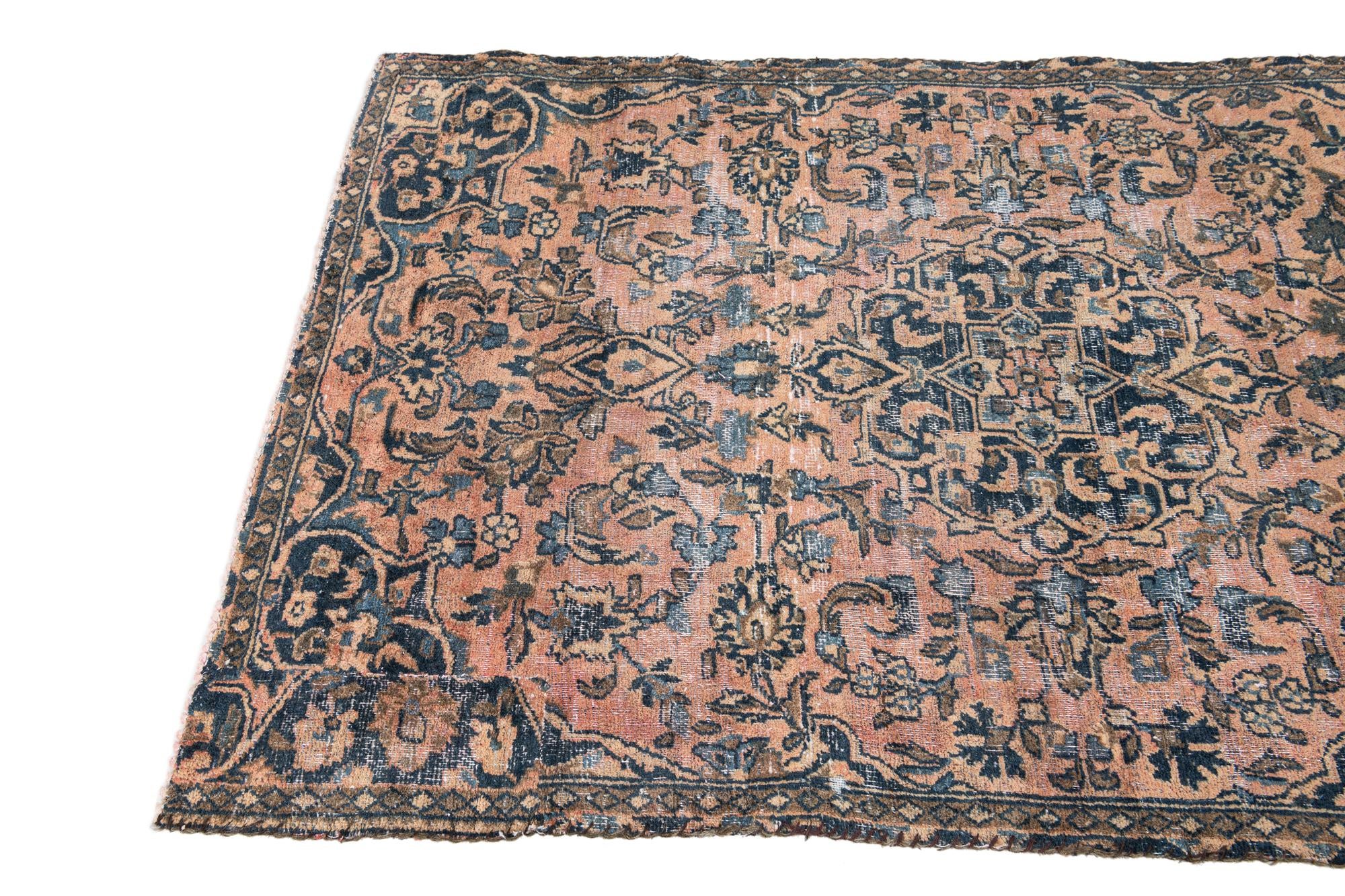3' 3 x 5' 5 Hand Knotted Ultra Vintage Persian Wool Rug
