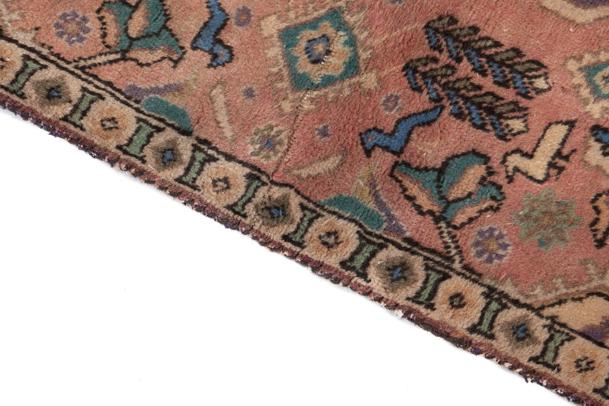 3' 8 x 5' 4 Hand Knotted Ultra Vintage Persian Wool Rug