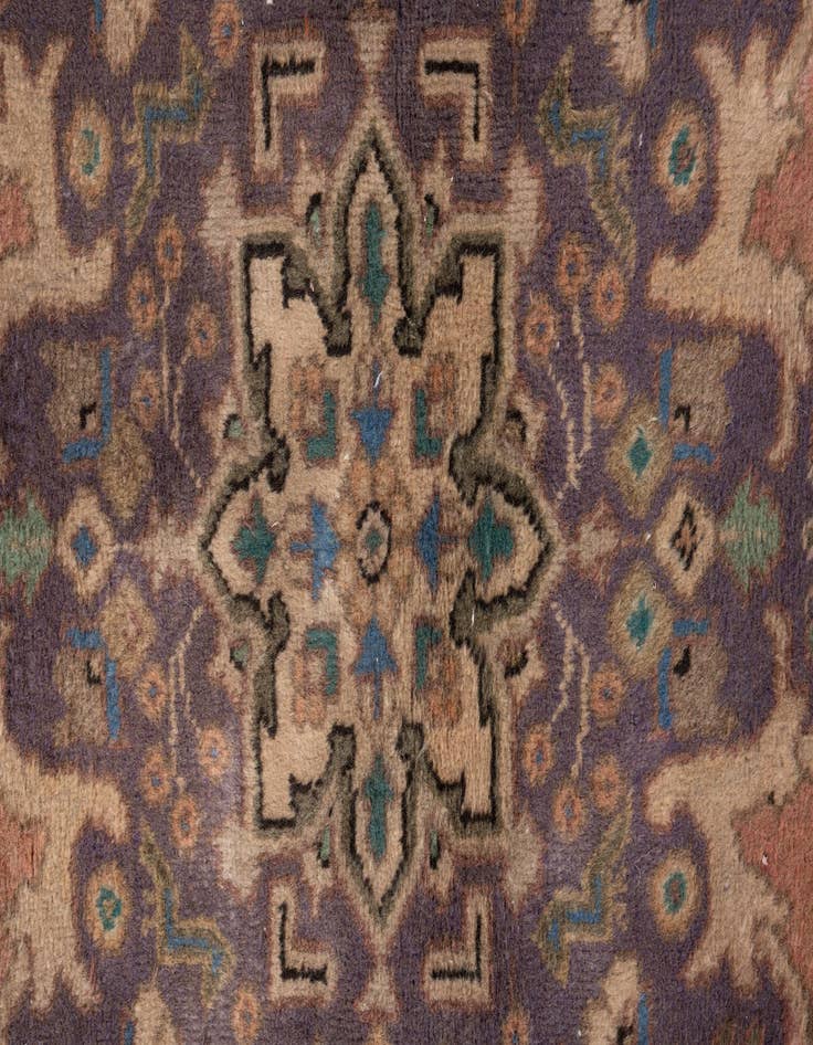 Detail image of 3' 8 x 5' 4  Hand Knotted Ultra Vintage Persian Wool Rug