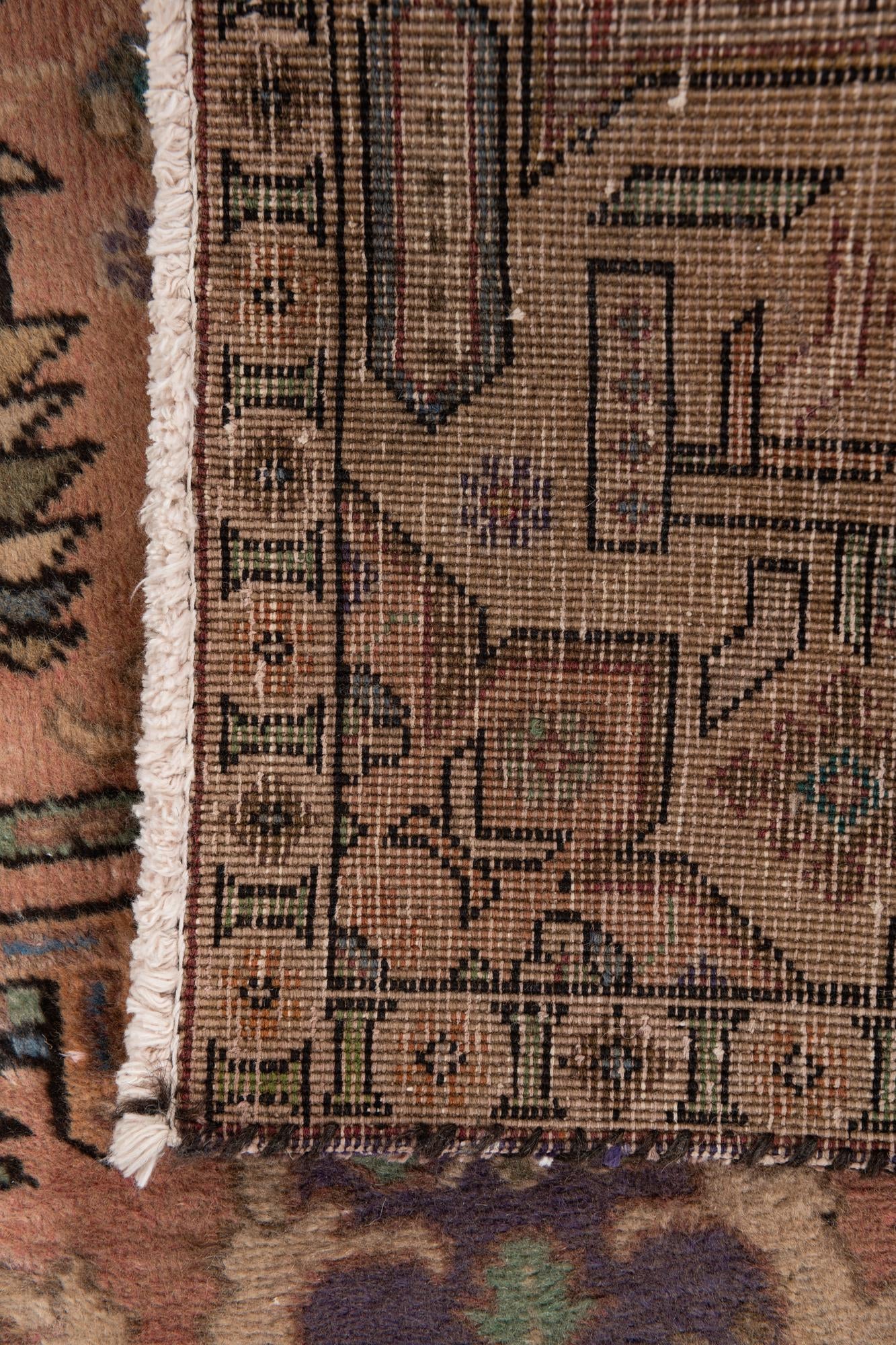 3' 8 x 5' 4 Hand Knotted Ultra Vintage Persian Wool Rug