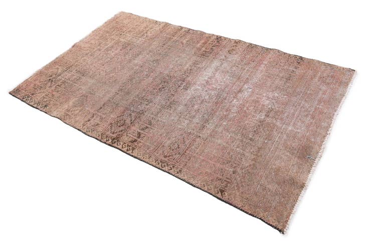 Detail image of 3' 9 x 6' 1 Hand Knotted Ultra Vintage Persian Wool Rug