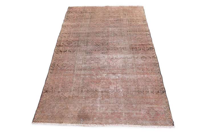 3' 9 x 6' 1 Hand Knotted Ultra Vintage Persian Wool Rug