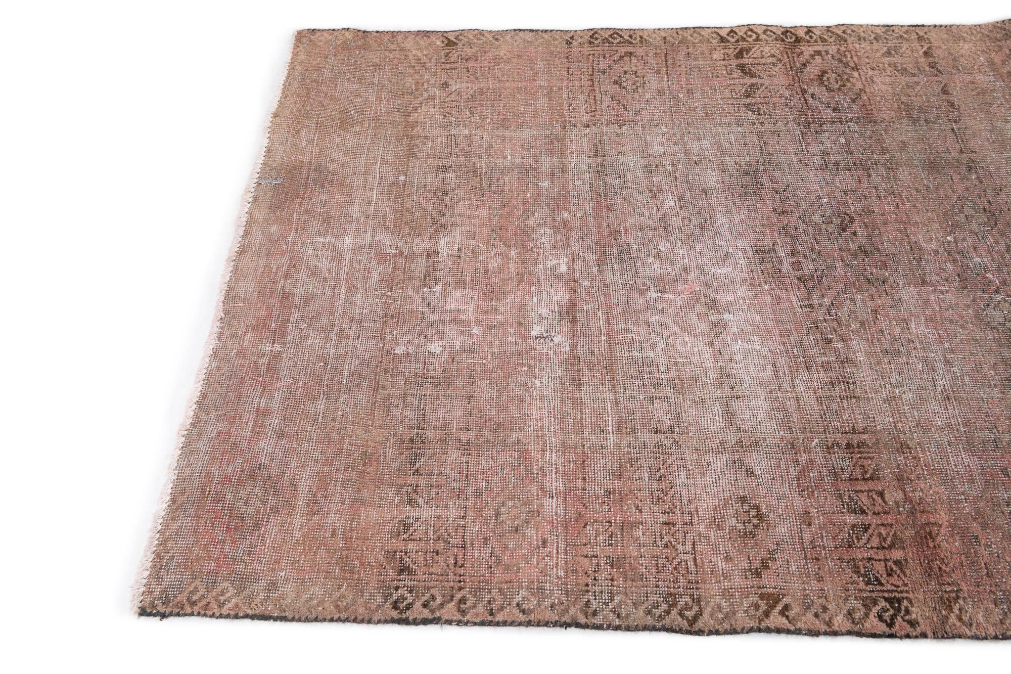 3' 9 x 6' 1 Hand Knotted Ultra Vintage Persian Wool Rug