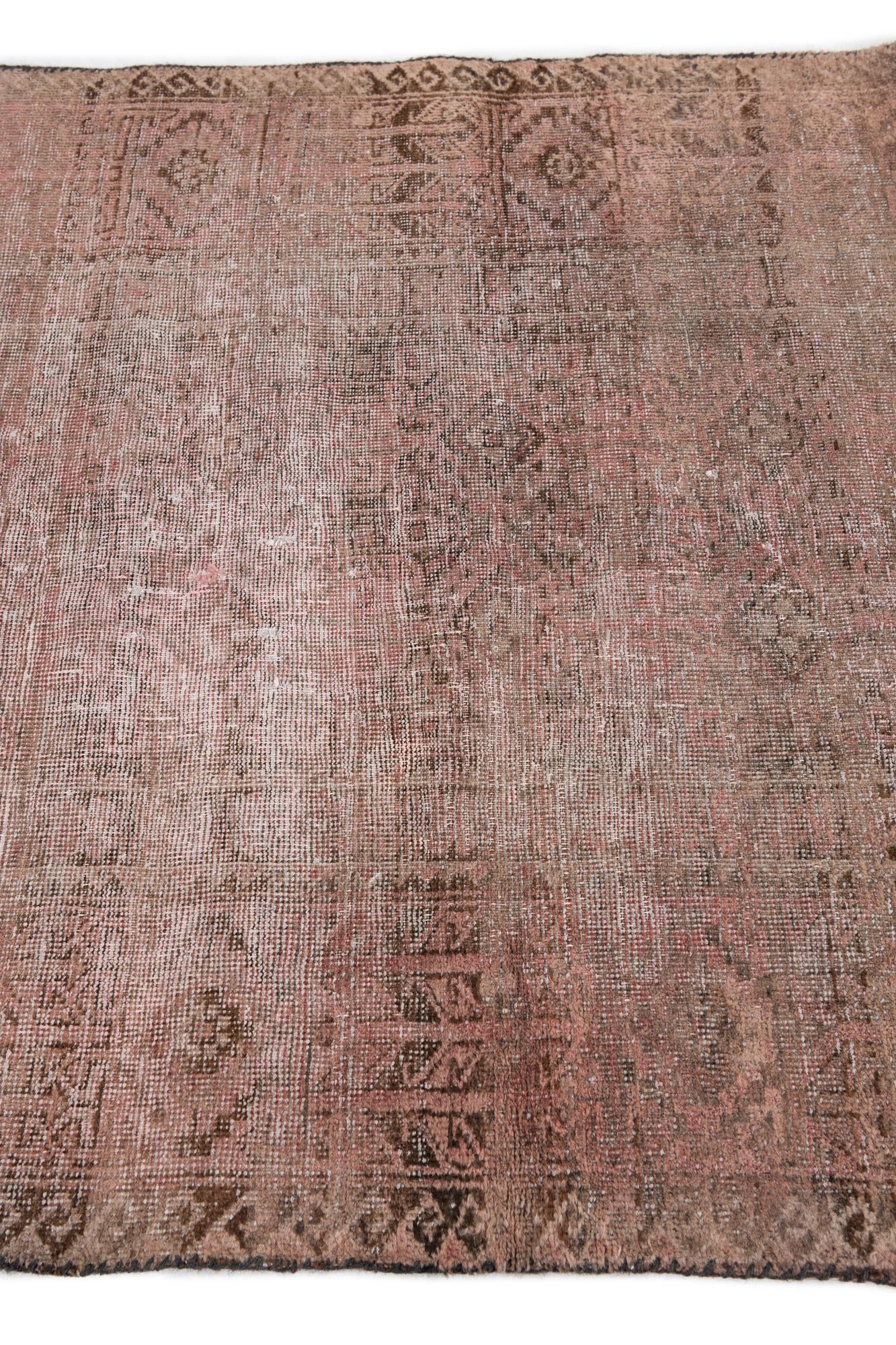 3' 9 x 6' 1 Hand Knotted Ultra Vintage Persian Wool Rug
