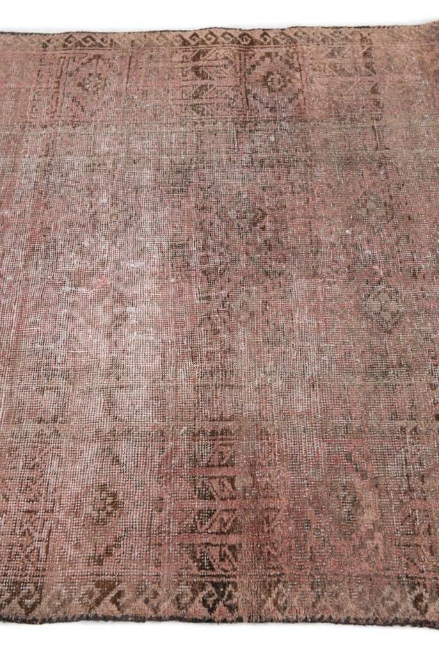 Detail image of 3' 9 x 6' 1 Hand Knotted Ultra Vintage Persian Wool Rug