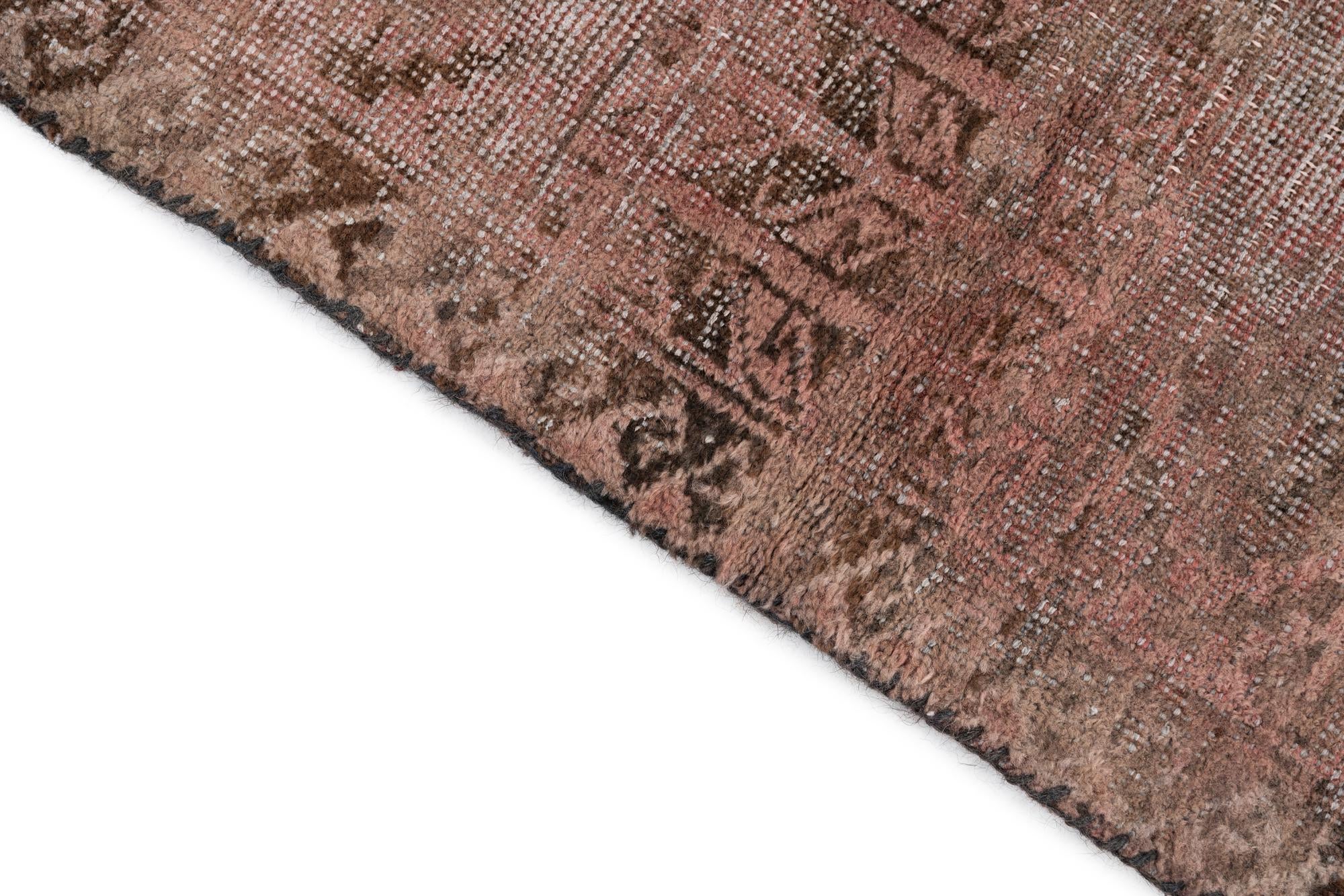 3' 9 x 6' 1 Hand Knotted Ultra Vintage Persian Wool Rug