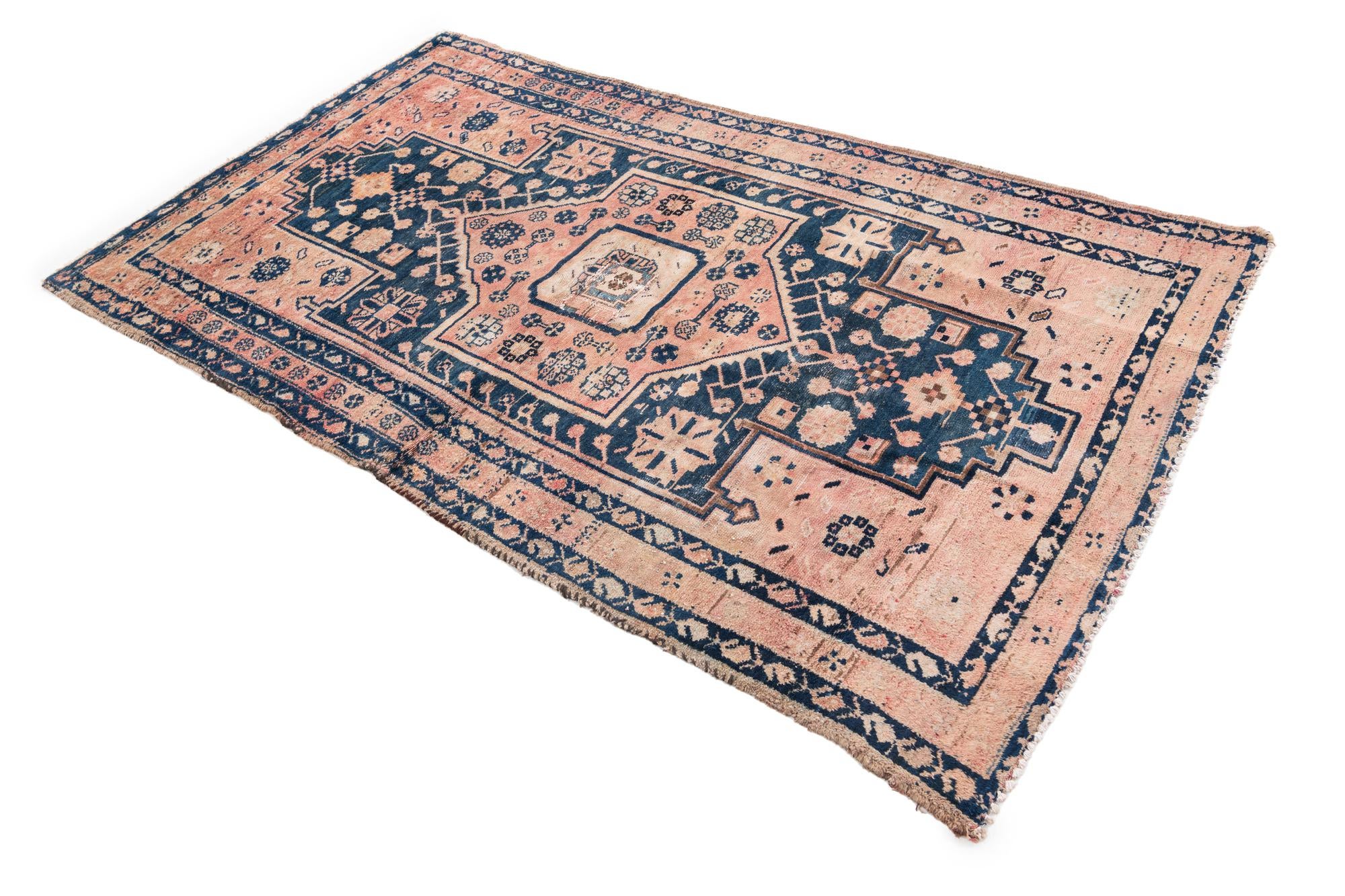 3' 10 x 6' 9 Hand Knotted Ultra Vintage Persian Wool Rug
