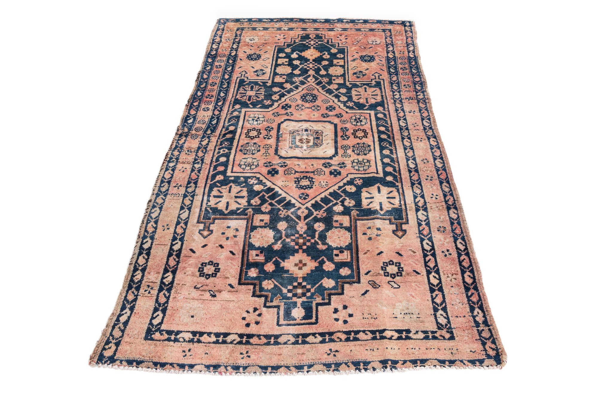 3' 10 x 6' 9 Hand Knotted Ultra Vintage Persian Wool Rug