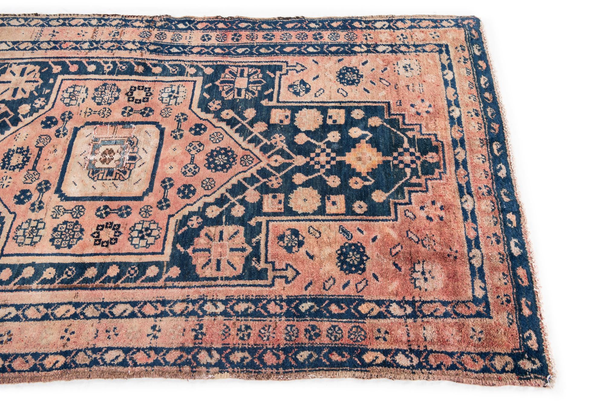 3' 10 x 6' 9 Hand Knotted Ultra Vintage Persian Wool Rug